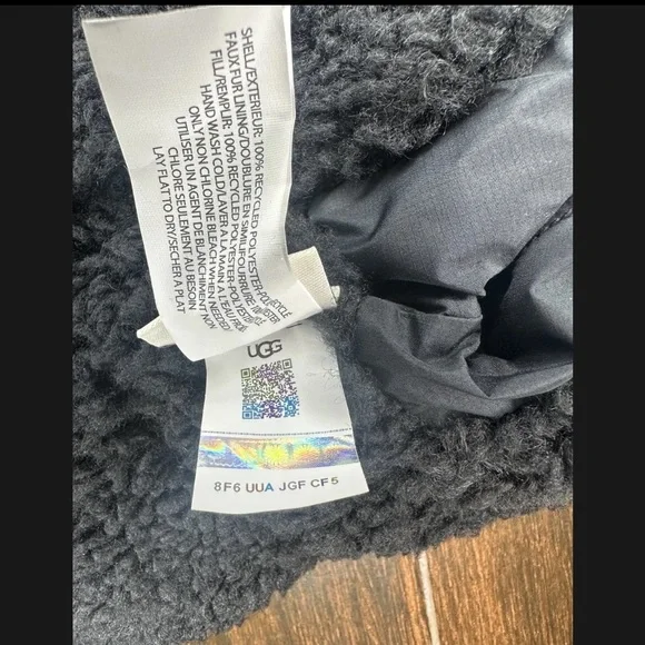 Black ugg neck gaiter ugg shasta black ugg scarf black ugg neck warmer - Picture 10 of 11